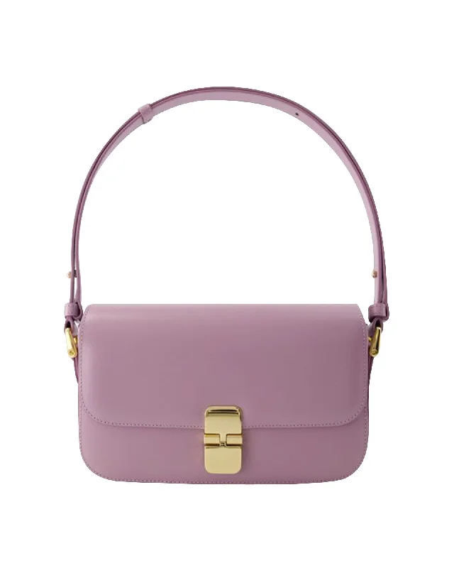 Grace Baguette Crossbody - A.P.C. - Leather - Lavender