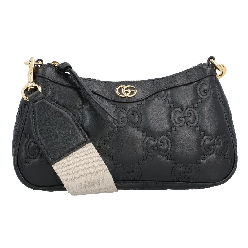 Gucci Gg Matelassé Handbag Black