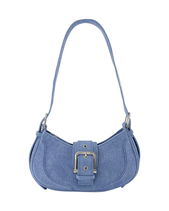 Hobo Brocle Hobo Bag - Osoi - Denim Sky - Suede