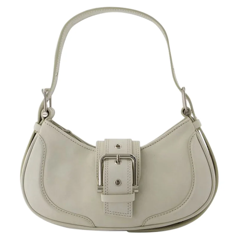 Hobo Brocle Shoulder Bag - Osoi - Leather - Cream