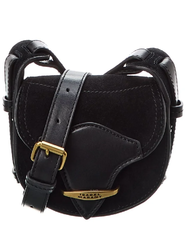 Isabel Marant Botsy Mini Suede & Leather Shoulder Bag