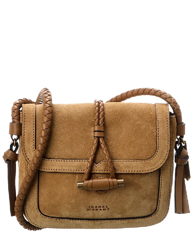 Isabel Marant Vigo Flap Suede Shoulder Bag