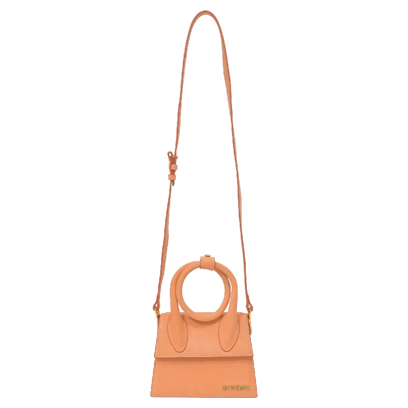 Jacquemus Le Chiquito Noeud Bag in Orange Leather