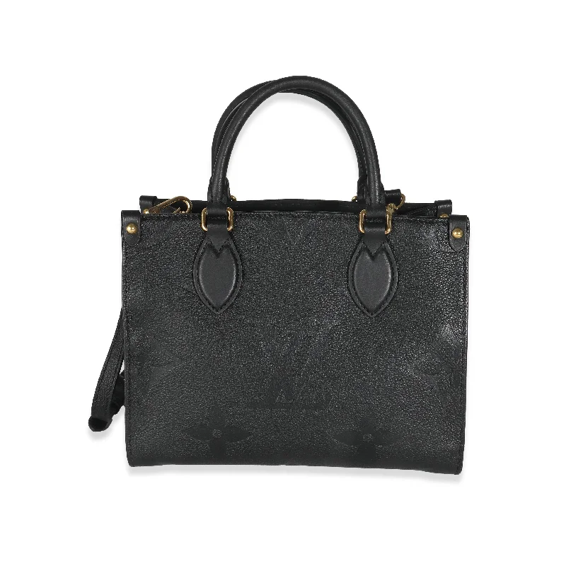 Louis Vuitton Black Giant Monogram Empreinte Onthego PM