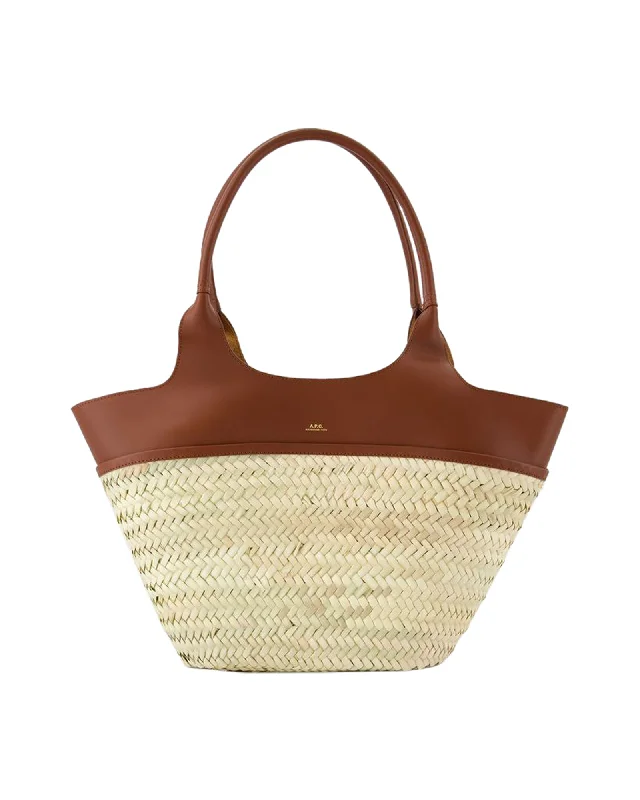 Panier Tanger Shoulder Bag - A.P.C. - Leather - Hazelnut