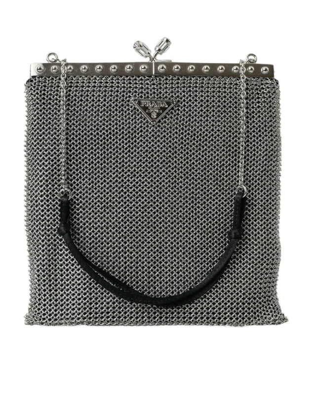 Prada Elegant  Mesh Shoulder Evening Women's Bag