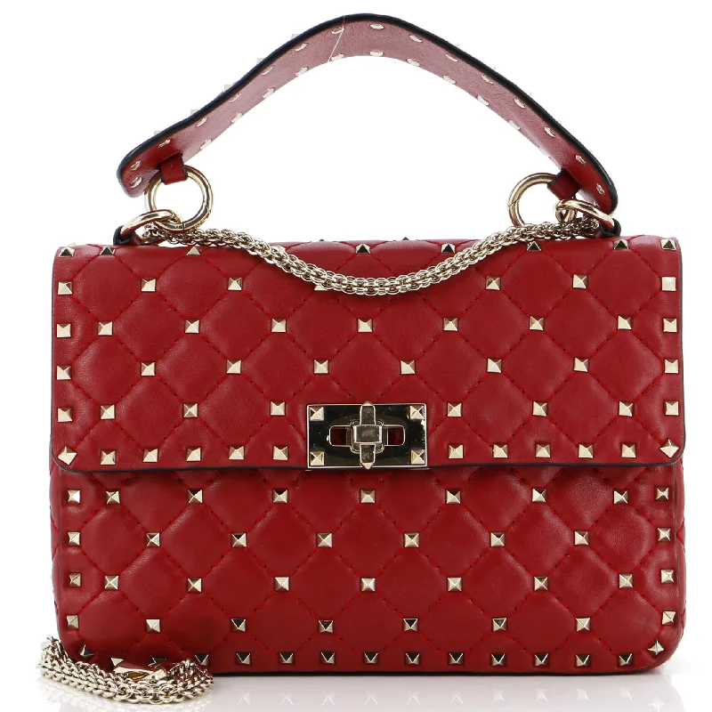 Rockstud Spike Flap Bag Quilted Leather Medium