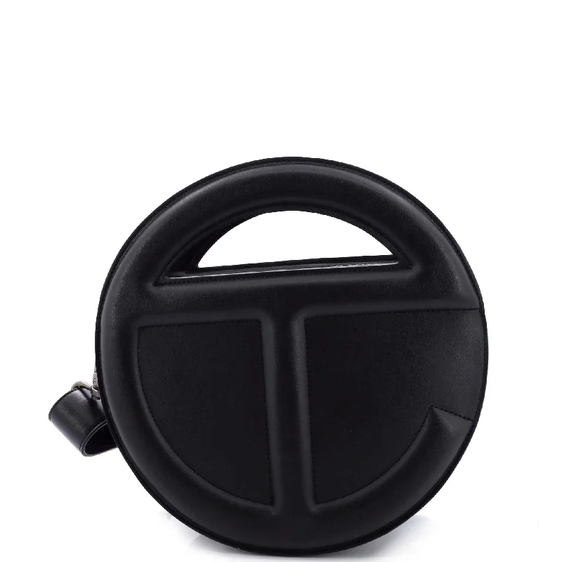 Round Circle Bag Faux Leather