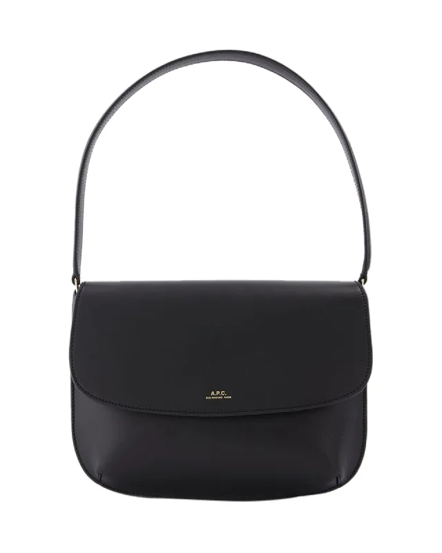 Sarah Shoulder Bag - A.P.C. - Leather - Black