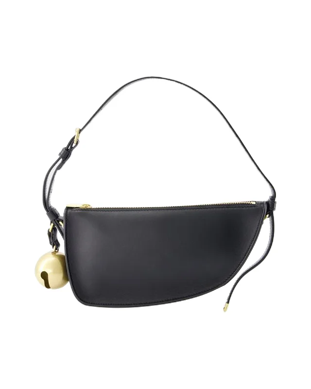 Shield Sling Mini Shoulder Bag - Burberry - Leather - Black