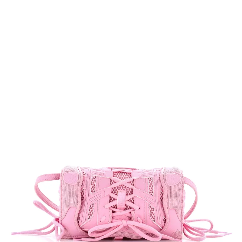 SneakerHead Phone Crossbody Bag Mesh and Faux Leather