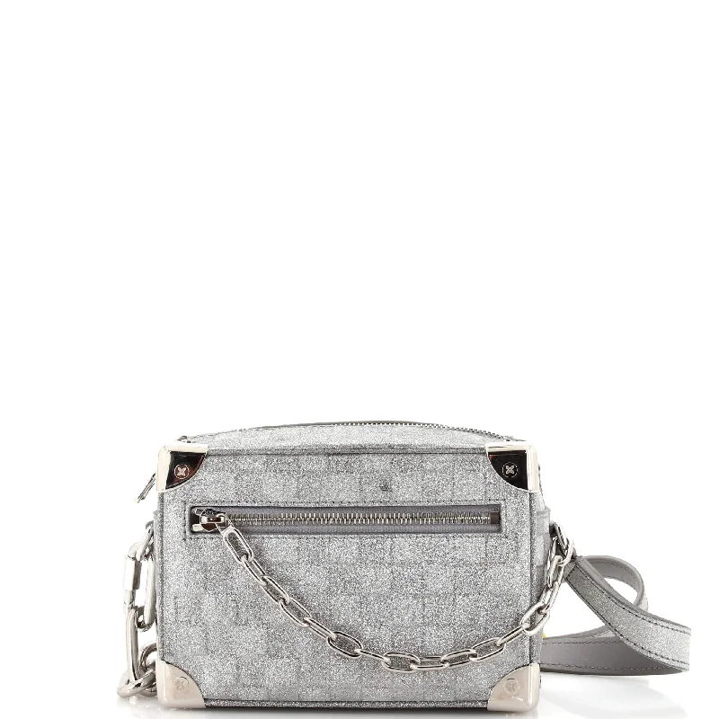 Soft Trunk Bag Damier Glitter Leather Mini