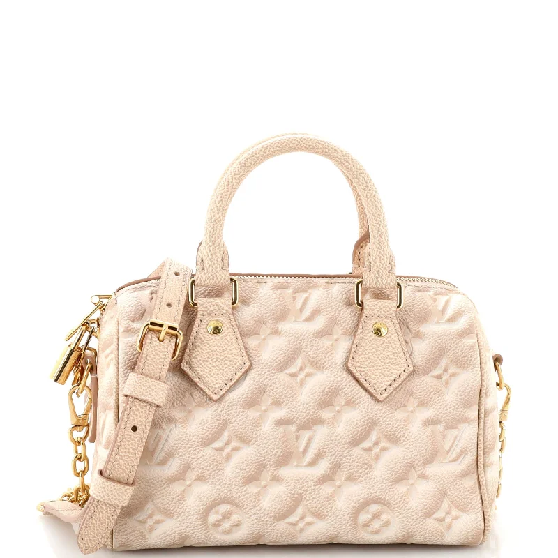 Speedy Bandouliere Bag Stardust Monogram Empreinte Leather 20