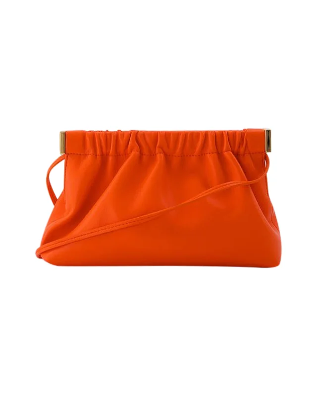 The Bar Mini Should Bag in Orange Vegan Leather