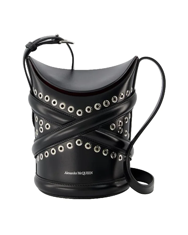 The Curve Hobo Bag - Alexander Mcqueen - Black - Leather