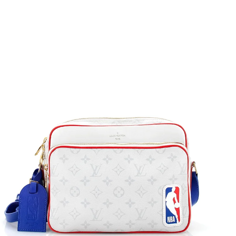 x NBA Nil Messenger Bag Monogram Antarctica Canvas